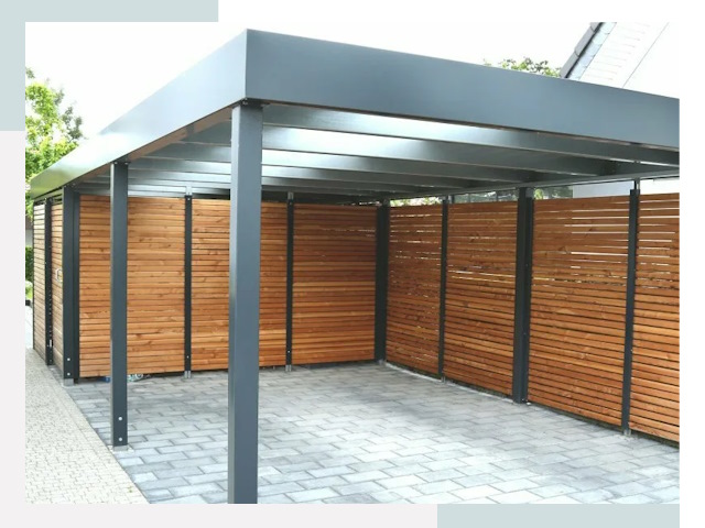 Навесы для парковки в Верхнем Уфалее