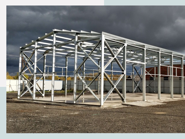 Двускатные ангары в Верхний Уфалей от 614 руб. за квадрат