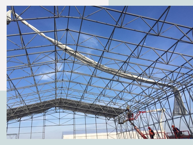 Шатровые ангары от 614 руб. в Верхнем Уфалее и Челябинской области