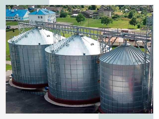 Металлические силосы в Верхнем Уфалее