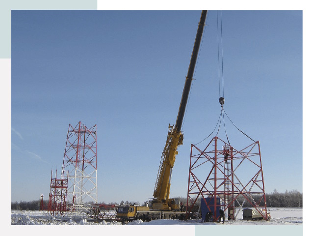 Монтаж вышек связи в Верхнем Уфалее